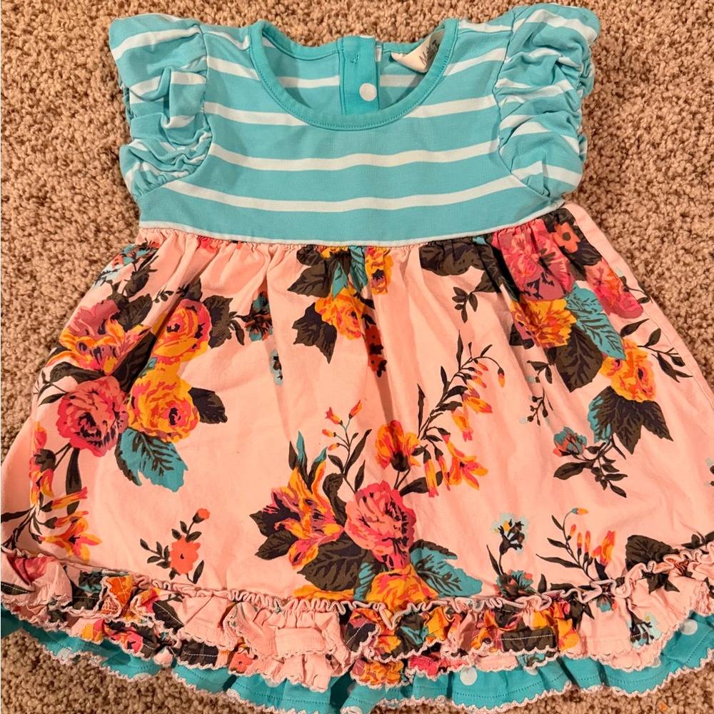 Matilda Jane Blue Striped Floral Dress